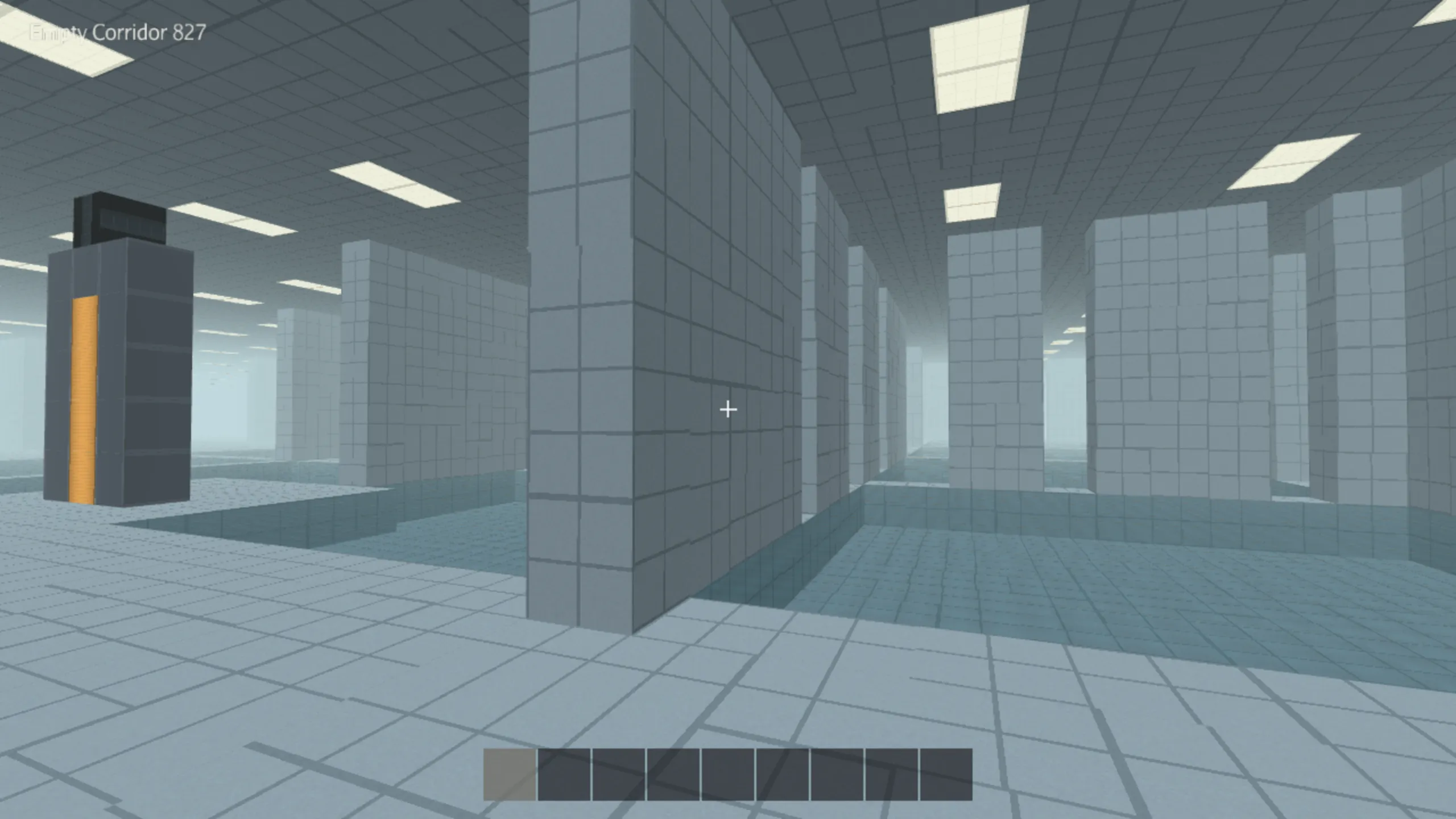 Empty Corridor 827 - offices, pools and a portal